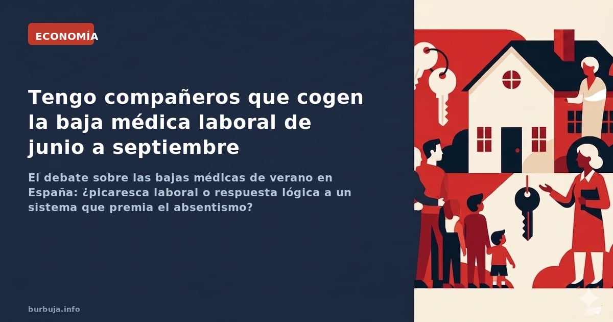 Bajas laborales de junio a septiembre: el verano pagado por todos