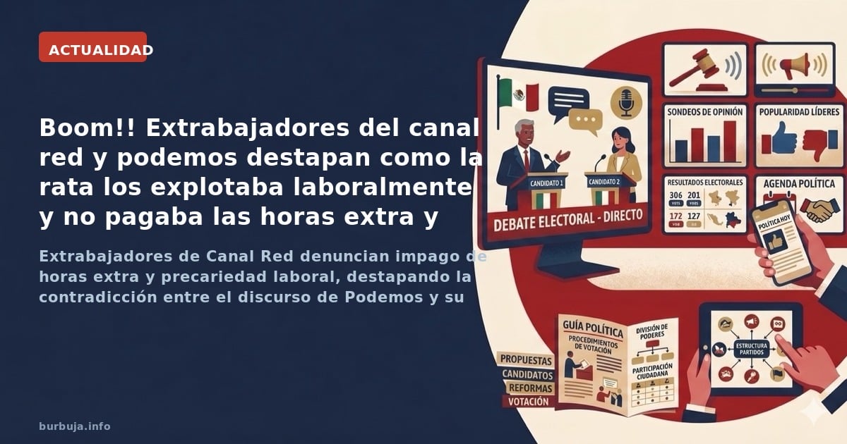 Extrabajadores de Canal Red denuncian impagos de horas extra y abusos laborales, destapando la contradicción entre el discurs
