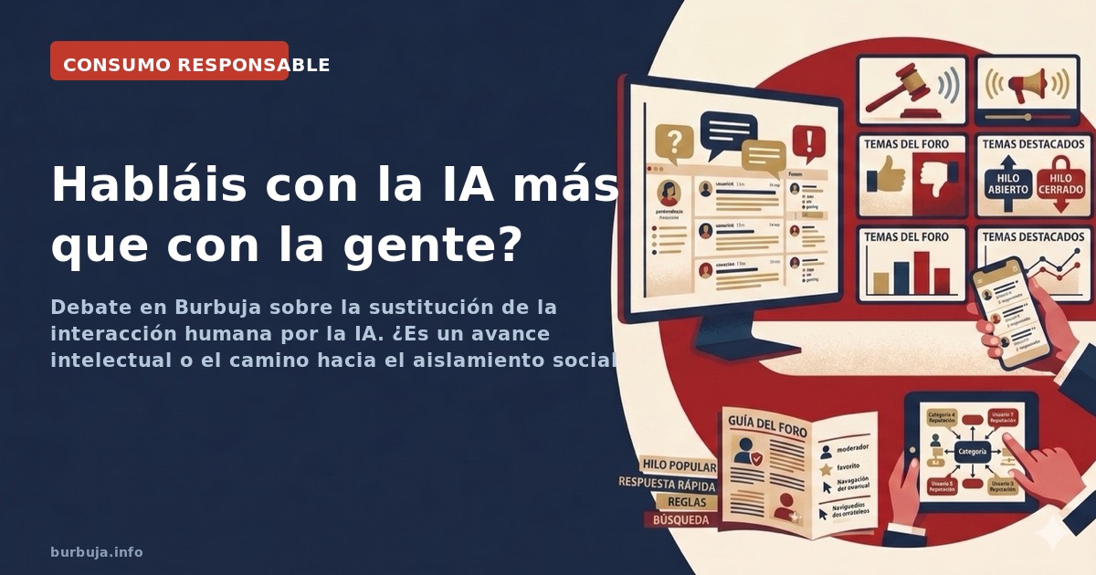 Debate en Burbuja sobre la sustitución de la interacción humana por la IA. ¿Es un avance intelectual o el camino hacia el ais