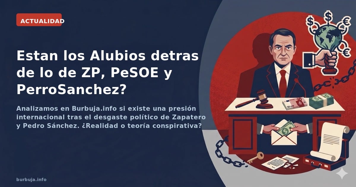 Analizamos en Burbuja.info si existe una presión internacional tras el desgaste político de Zapatero y Pedro Sánchez. ¿Realid