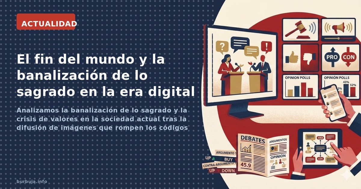 Analizamos la banalización de lo sagrado y la crisis de valores en la sociedad actual tras la difusión de imágenes que rompen