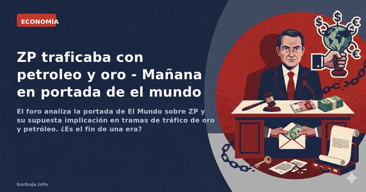 ZP traficaba con petroleo y oro - Mañana en portada de el mundo
