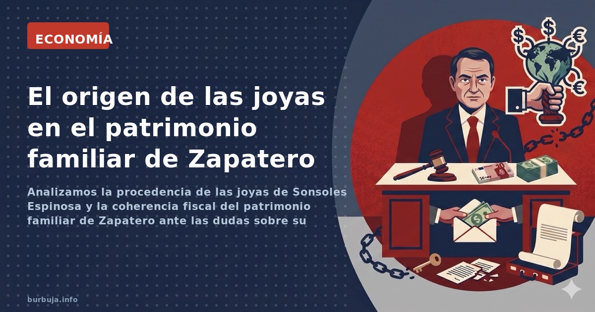 El origen de las joyas vinculadas a Zapatero plantea dudas sobre su declaración fiscal y el valor real de un patrimonio que s