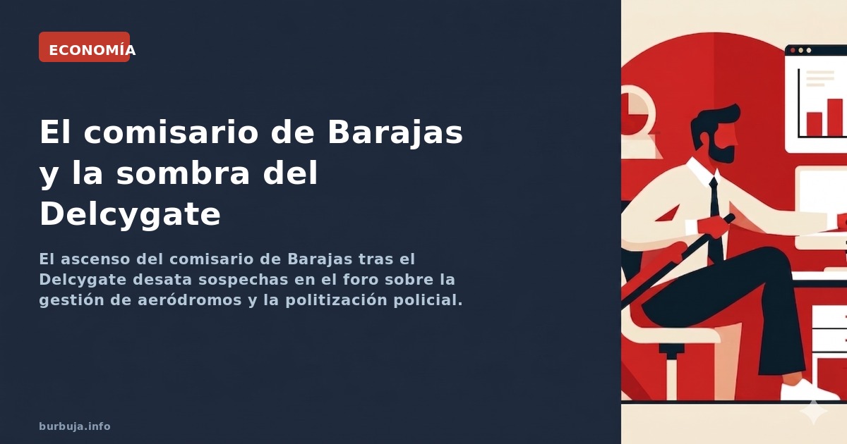 El ascenso del comisario de Barajas tras el Delcygate desata sospechas en el foro sobre la gestión de aeródromos y la politiz