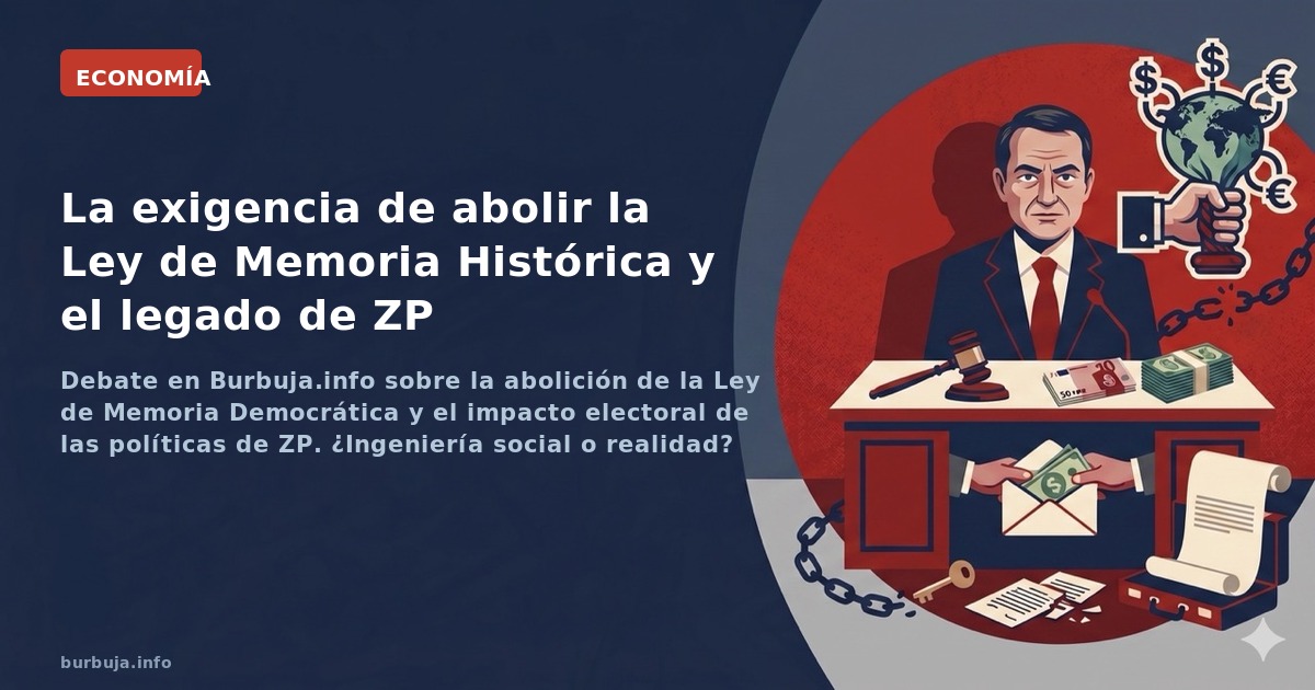 Los costes ocultos de la Ley de Memoria