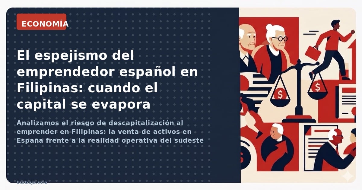 Analizamos el riesgo de descapitalización al emprender en Filipinas: la venta de activos en España frente a la realidad opera