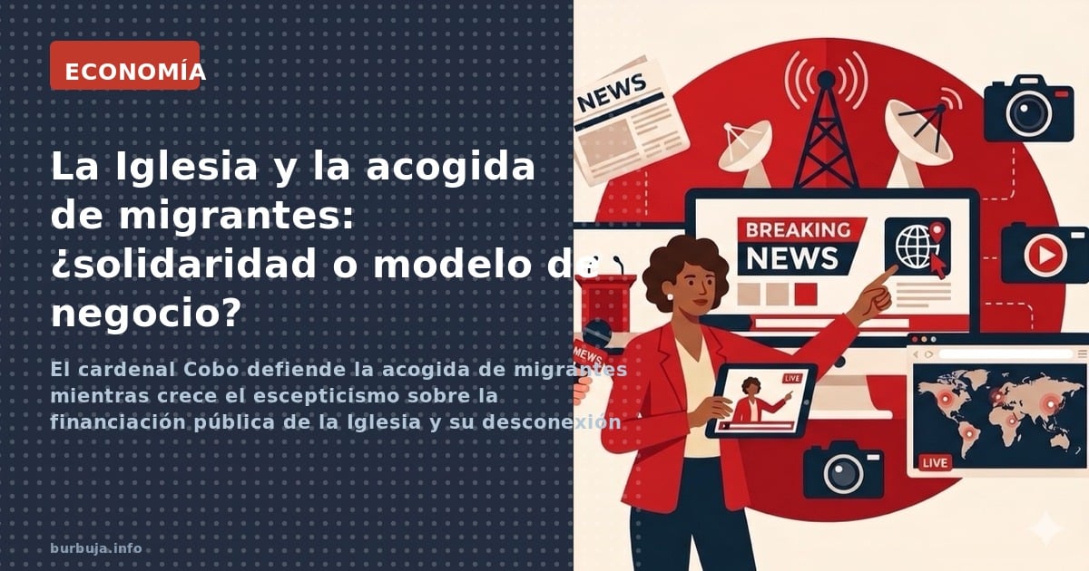 El cardenal Cobo defiende la acogida de migrantes mientras crece el escepticismo sobre la financiación pública de la Iglesia 