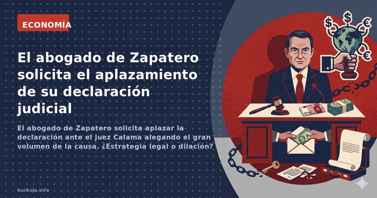 El abogado de ZP quiere APLAZAR la declaración