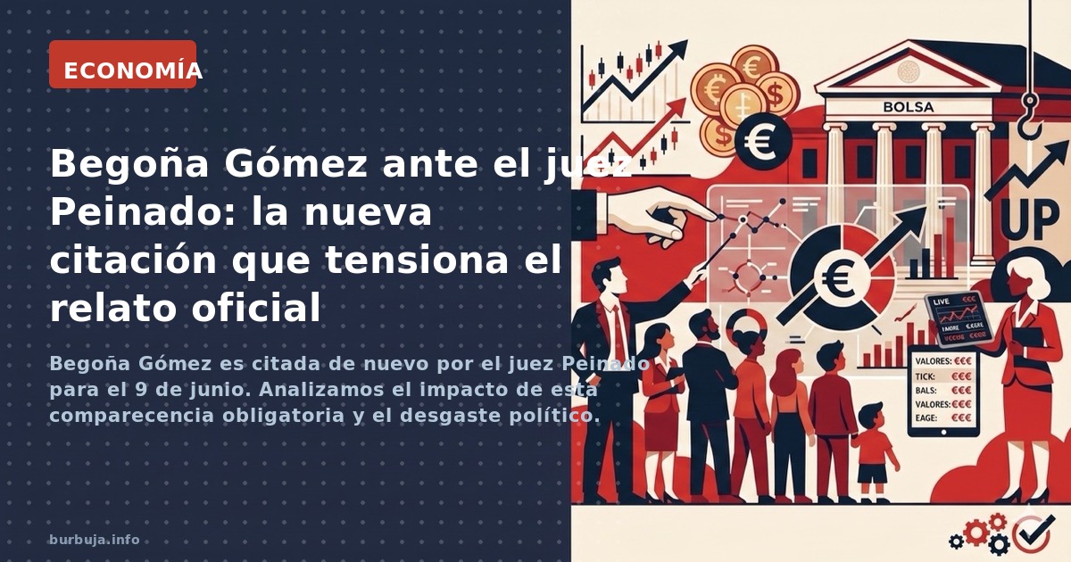 Begoña Gómez es citada de nuevo por el juez Peinado para el 9 de junio. Analizamos el impacto de esta comparecencia obligator