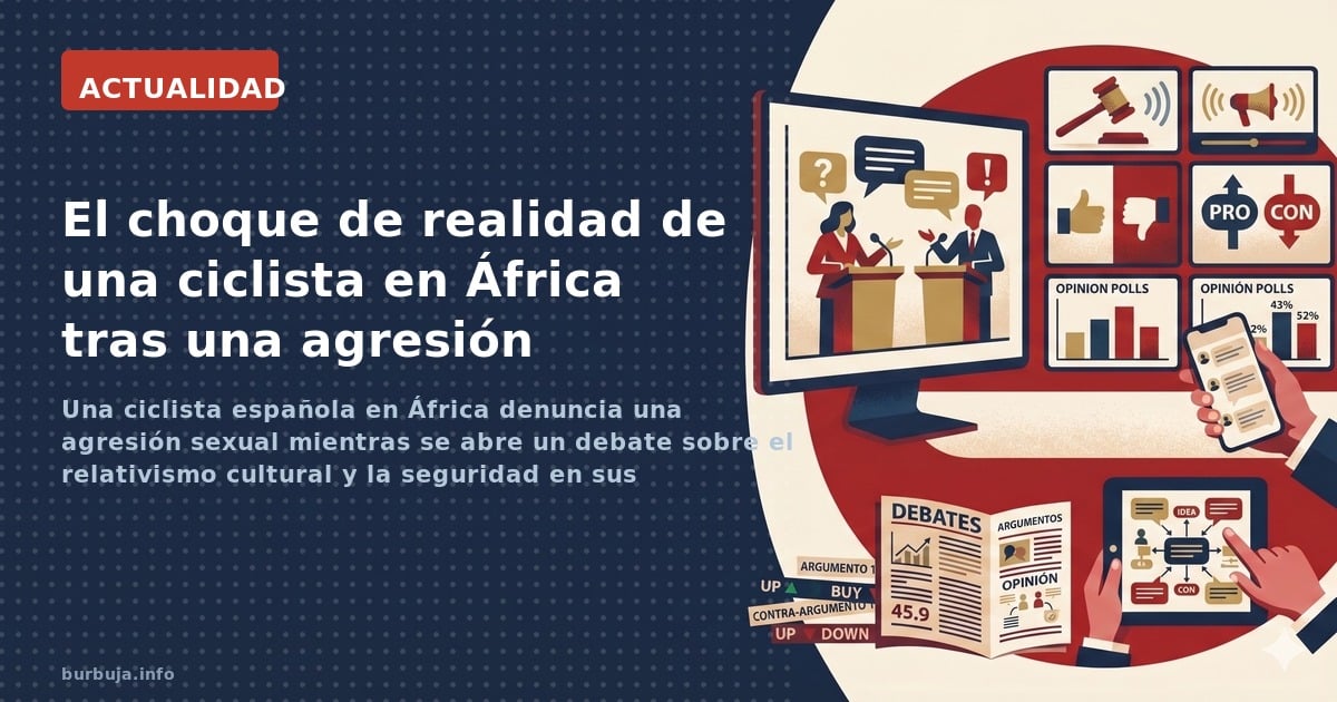 Una ciclista española se enfrenta a un acosador en África, le golpea y pide no generalizar. El vídeo divide entre quienes la 