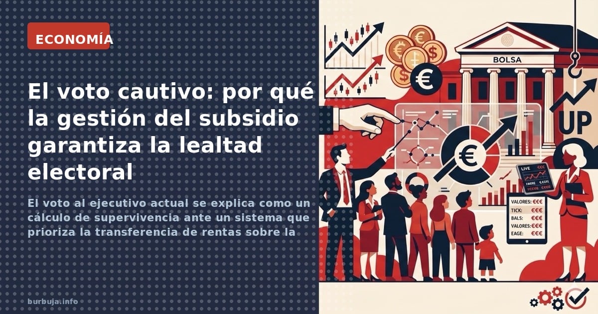 El voto al ejecutivo actual se explica como un cálculo de supervivencia ante un sistema que prioriza la transferencia de rent