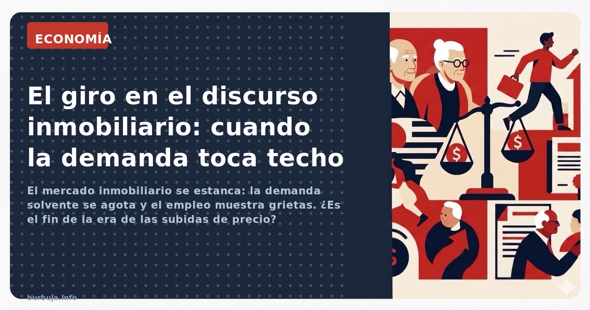 El mercado inmobiliario se estanca: la demanda solvente se agota y el empleo muestra grietas. ¿Es el fin de la era de las sub