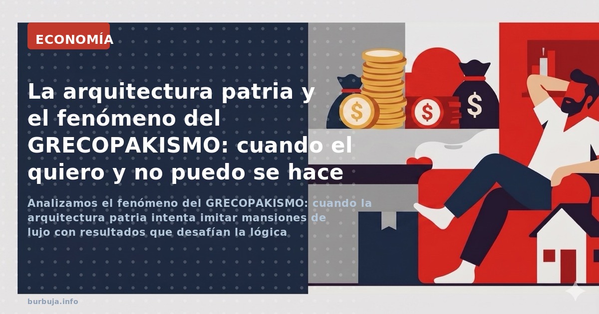 Analizamos el fenómeno del GRECOPAKISMO: cuando la arquitectura patria intenta imitar mansiones de lujo con resultados que de