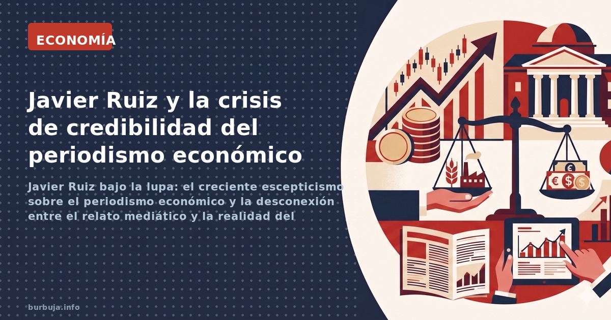Javier Ruiz bajo la lupa: el creciente escepticismo sobre el periodismo económico y la desconexión entre el relato mediático 