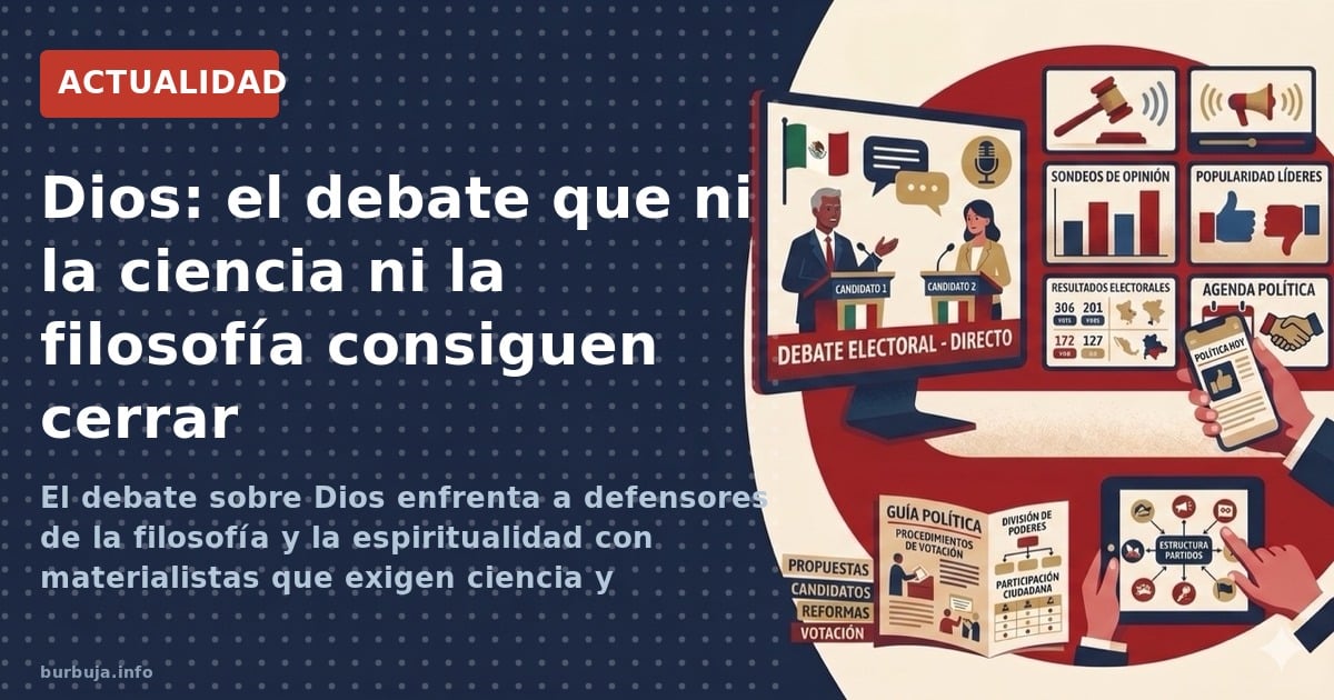 El debate sobre Dios enfrenta a defensores de la filosofía y la espiritualidad con materialistas que exigen ciencia y experie