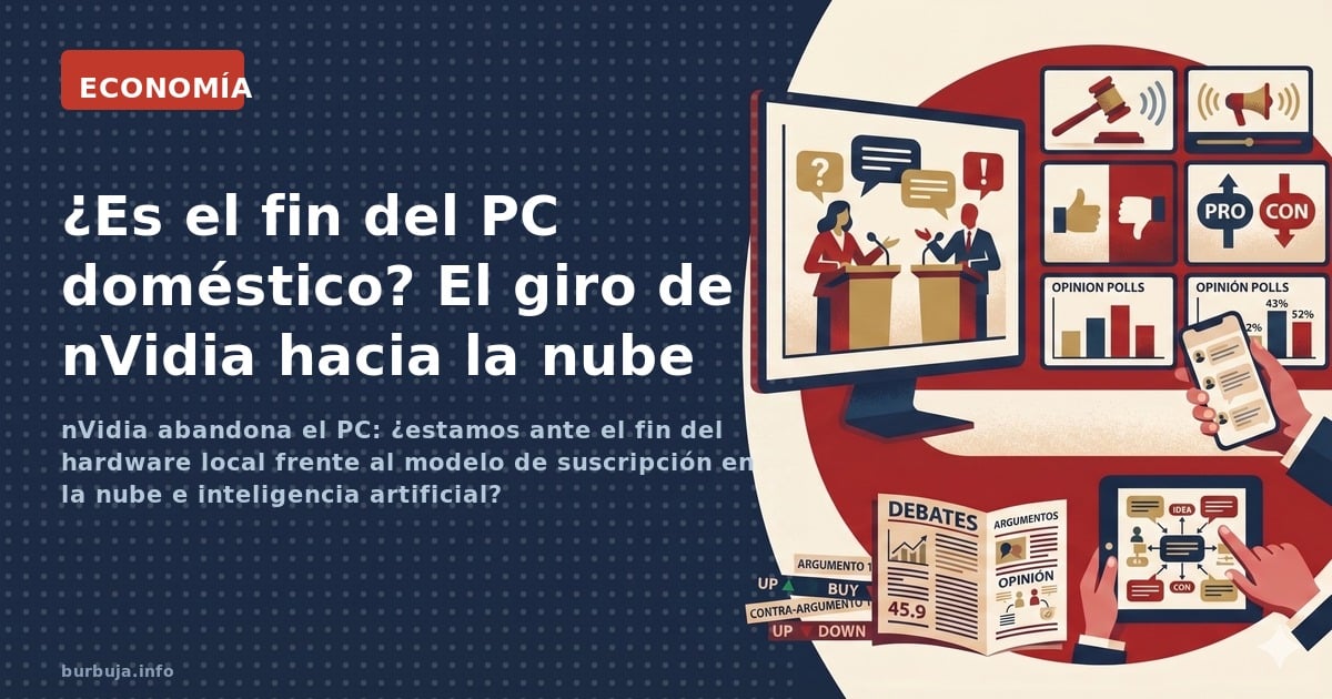 nVidia abandona el PC: ¿estamos ante el fin del hardware local frente al modelo de suscripción en la nube e inteligencia arti