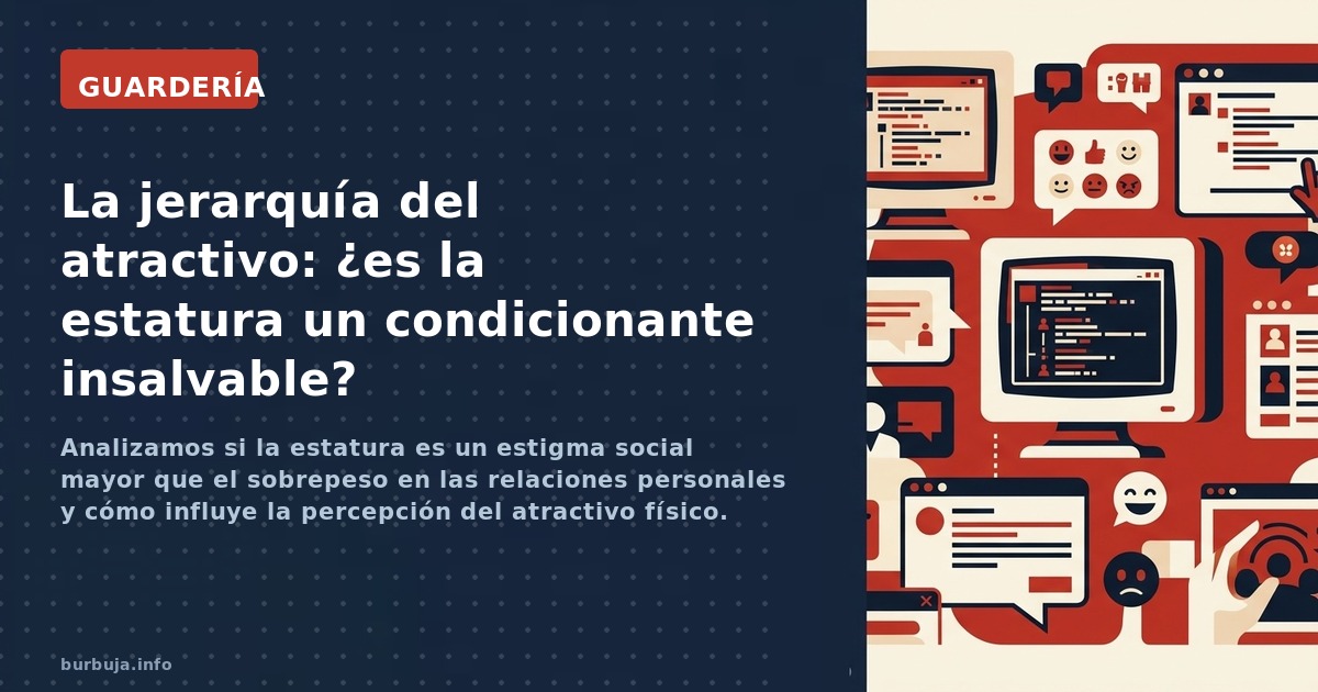 Analizamos si la estatura es un estigma social mayor que el sobrepeso en las relaciones personales y cómo influye la percepci