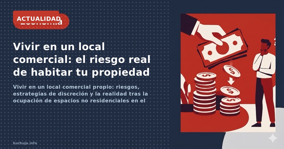 Vivir en un local comercial propio es una opción ante los precios de la vivienda. Análisis sobre riesgos, denuncias vecinales