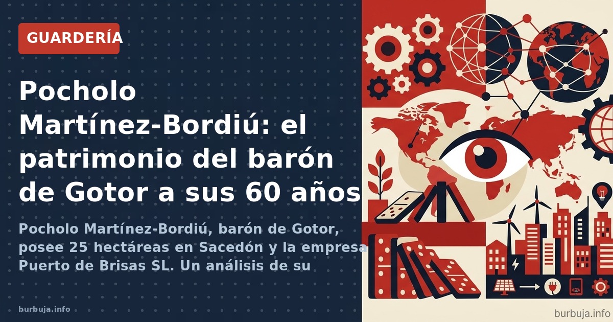 Pocholo Martínez-Bordiú, barón de Gotor, posee 25 hectáreas en Sacedón y la empresa Puerto de Brisas SL. Un análisis de su pa