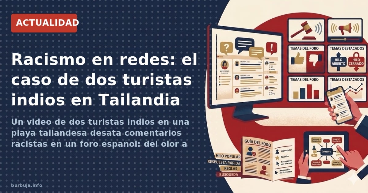 Un video de dos turistas indios en una playa tailandesa desata comentarios racistas en un foro español: del olor a curry a la