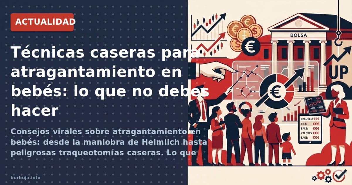 Técnicas caseras para atragantamiento en bebés: lo que no debes hacer
