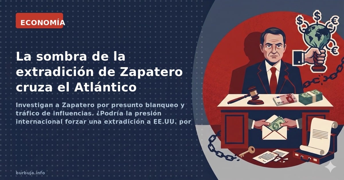 La justicia de EE. UU. investiga a Zapatero por presunto blanqueo y tráfico de influencias. ¿Es posible su extradición o es u