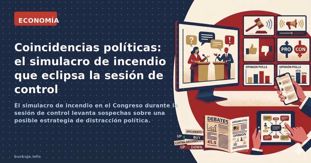 El simulacro de incendio en el Congreso durante la sesión de control levanta sospechas sobre una posible estrategia de distra