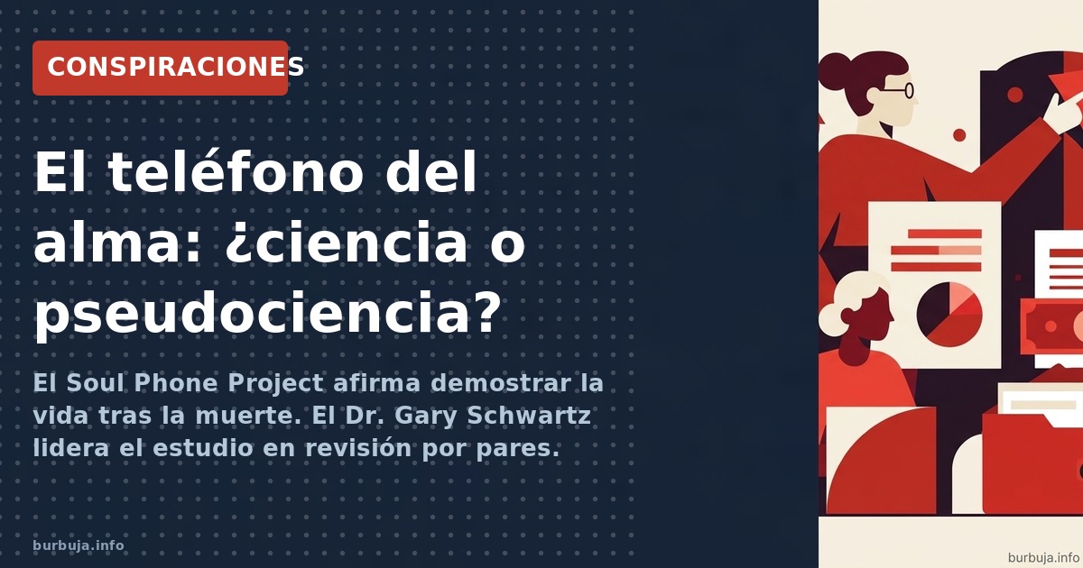 El Soul Phone Project afirma demostrar la vida tras la muerte. El Dr. Gary Schwartz lidera el estudio en revisión por pares. 