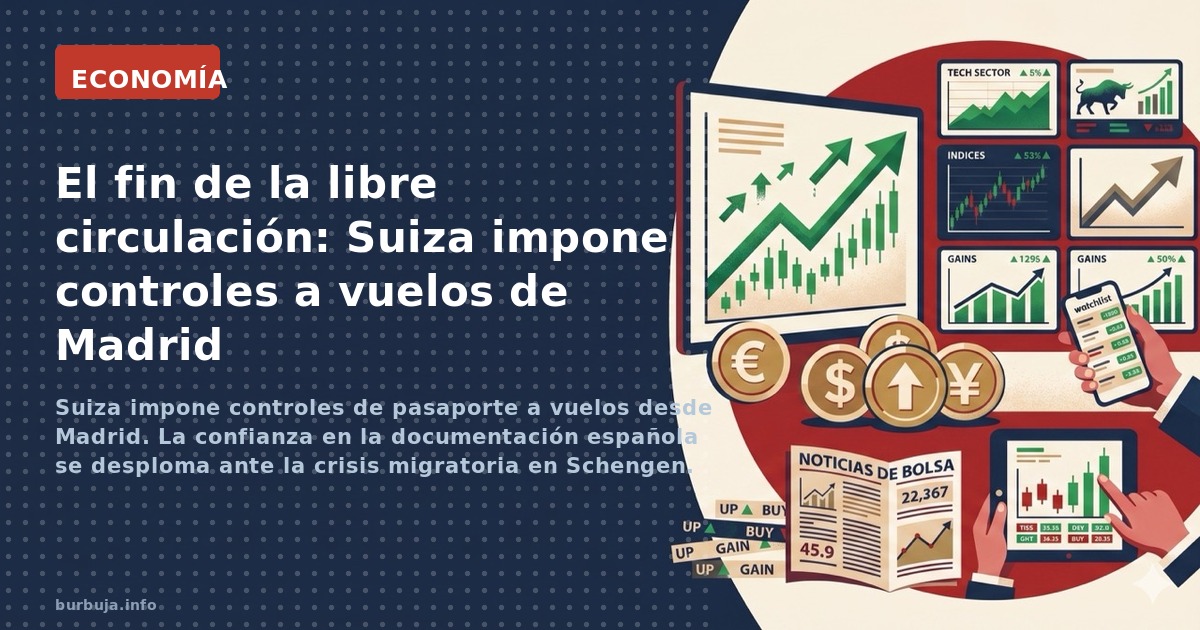 Suiza impone controles de pasaporte a vuelos desde Madrid. La confianza en la documentación española se desploma ante la cris