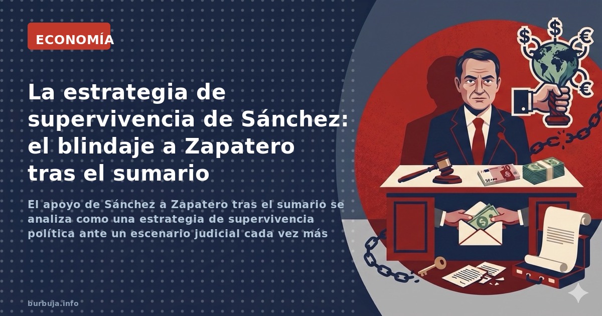 El apoyo de Sánchez a Zapatero tras el sumario se analiza como una estrategia de supervivencia política ante un escenario jud