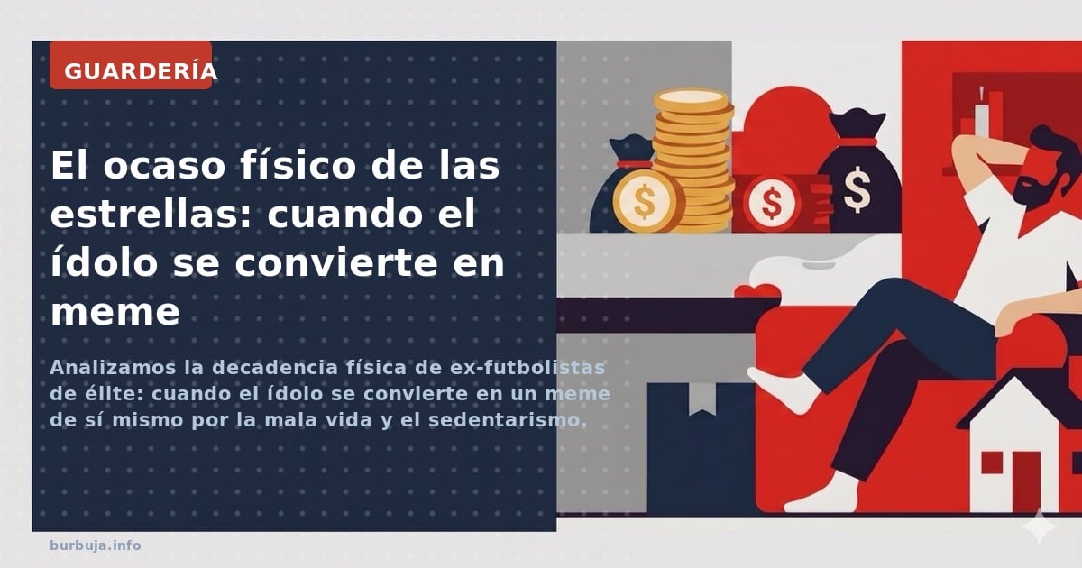 Analizamos la decadencia física de ex-futbolistas de élite: cuando el ídolo se convierte en un meme de sí mismo por la mala v