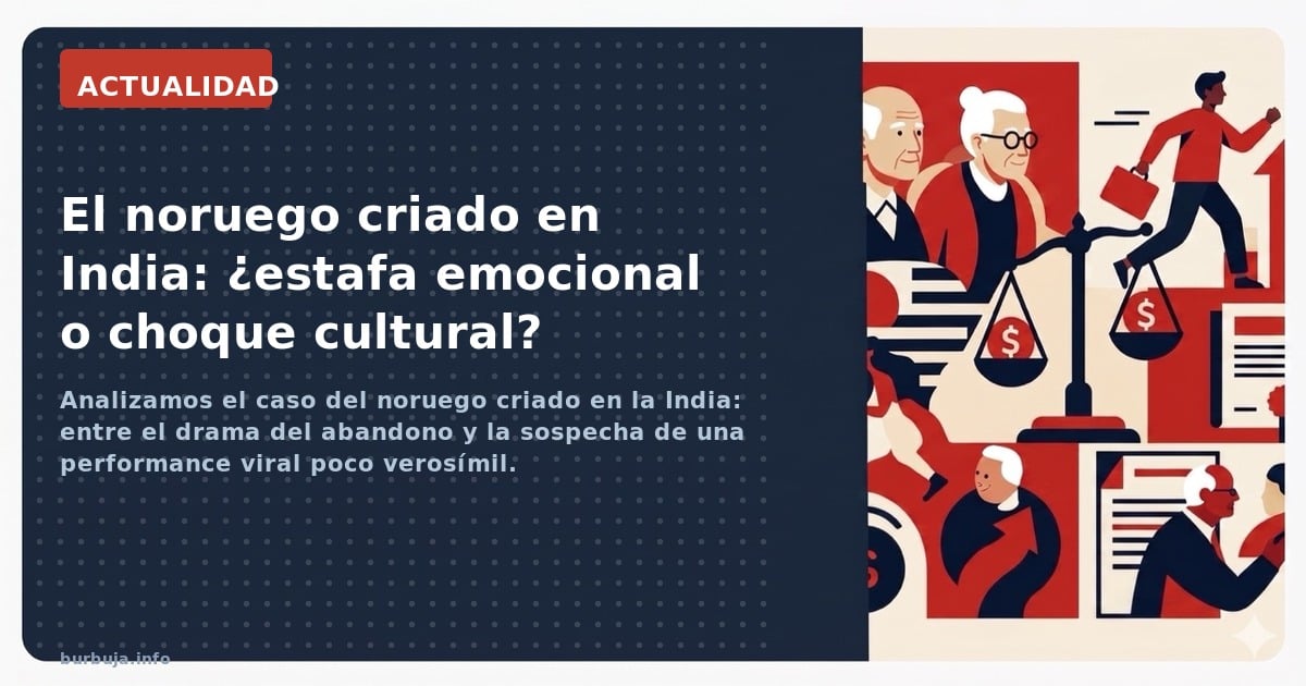Analizamos el caso del noruego criado en la India: entre el drama del abandono y la sospecha de una performance viral poco ve