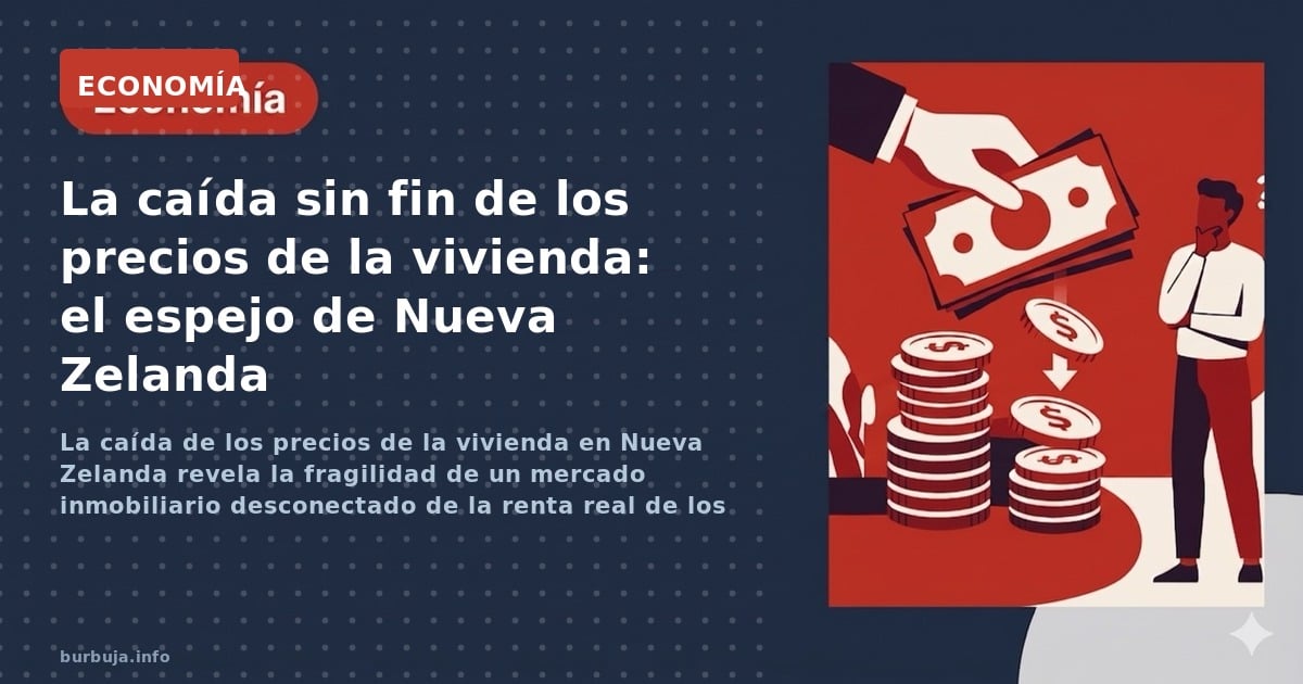 La caída de los precios de la vivienda en Nueva Zelanda revela la fragilidad de un mercado inmobiliario desconectado de la re