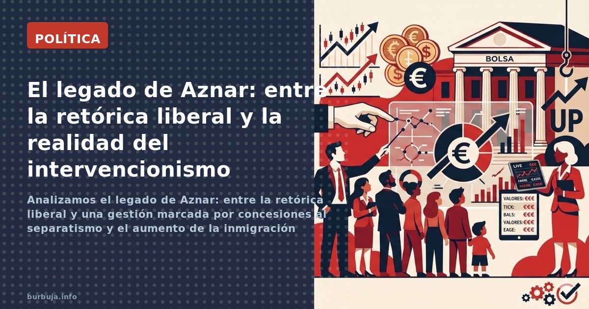 Analizamos el legado de Aznar: entre la retórica liberal y una gestión marcada por concesiones al separatismo y el aumento de