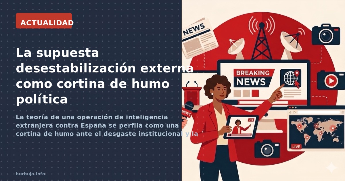 La teoría de una operación de inteligencia extranjera contra España se perfila como una cortina de humo ante el desgaste inst