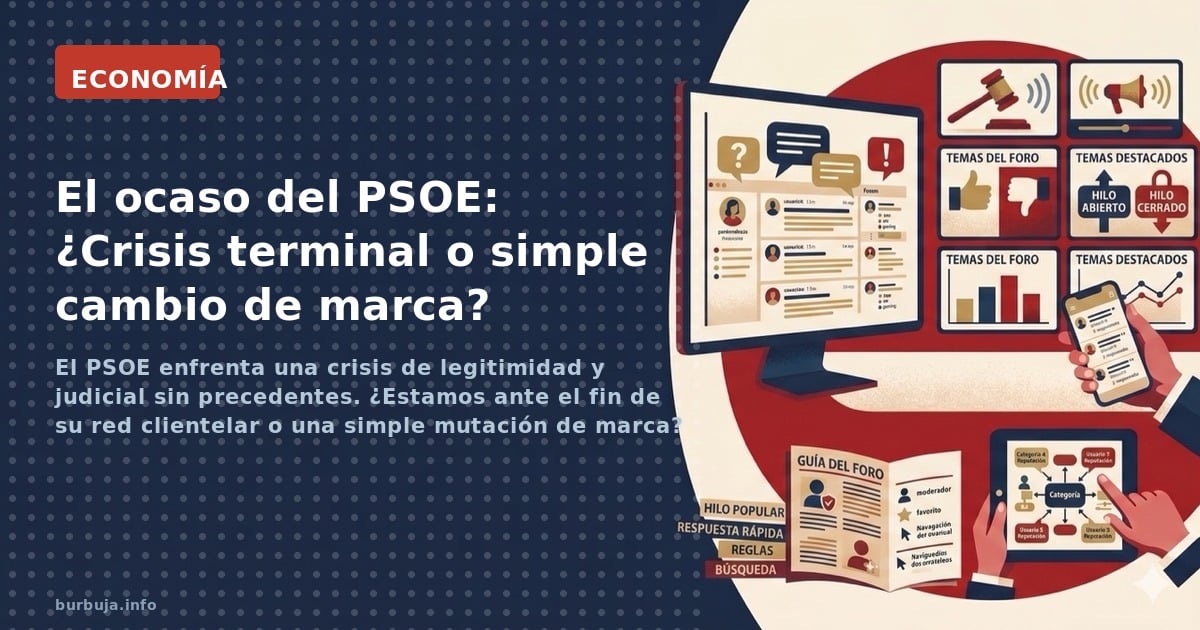El análisis sobre la posible disolución del PSOE ante sus escándalos judiciales: ¿es la estructura clientelar indestructible 