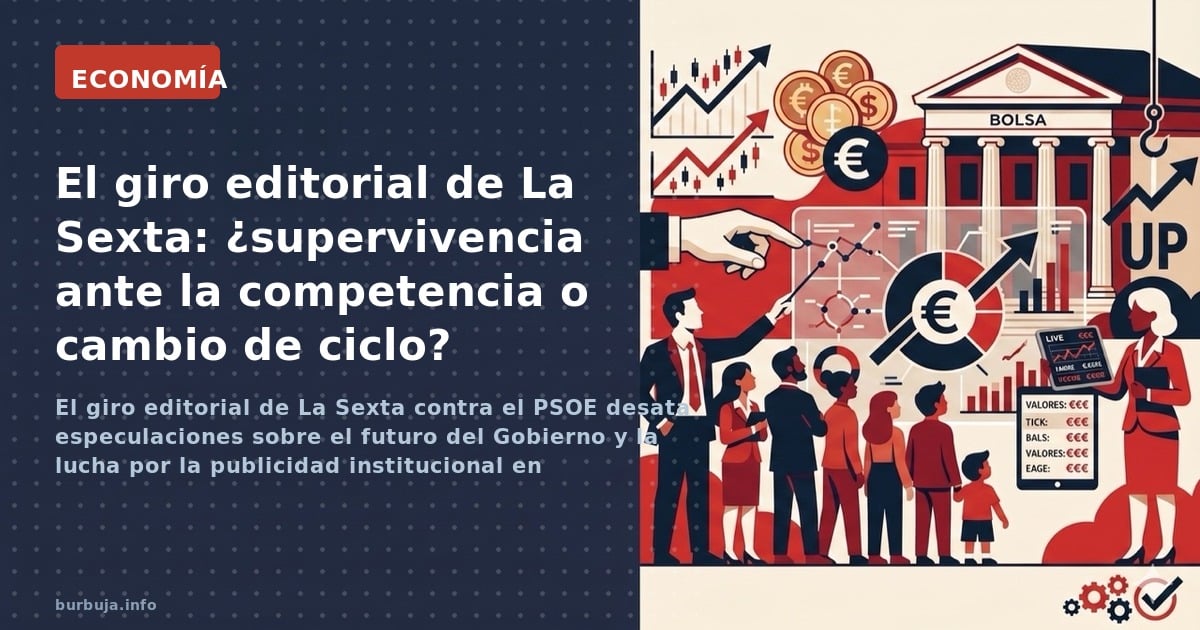Plató de televisión con pantalla de audiencias y gráfico sobre publicidad institucional en la TDT