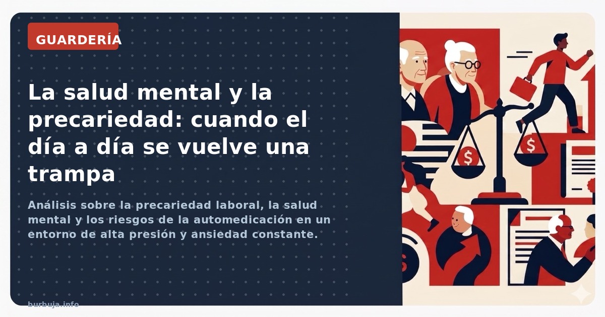Análisis sobre la precariedad laboral, la salud mental y los riesgos de la automedicación en un entorno de alta presión y ans