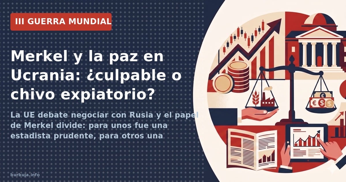 La UE debate negociar con Rusia y el papel de Merkel divide: para unos fue una estadista prudente, para otros una traidora. S