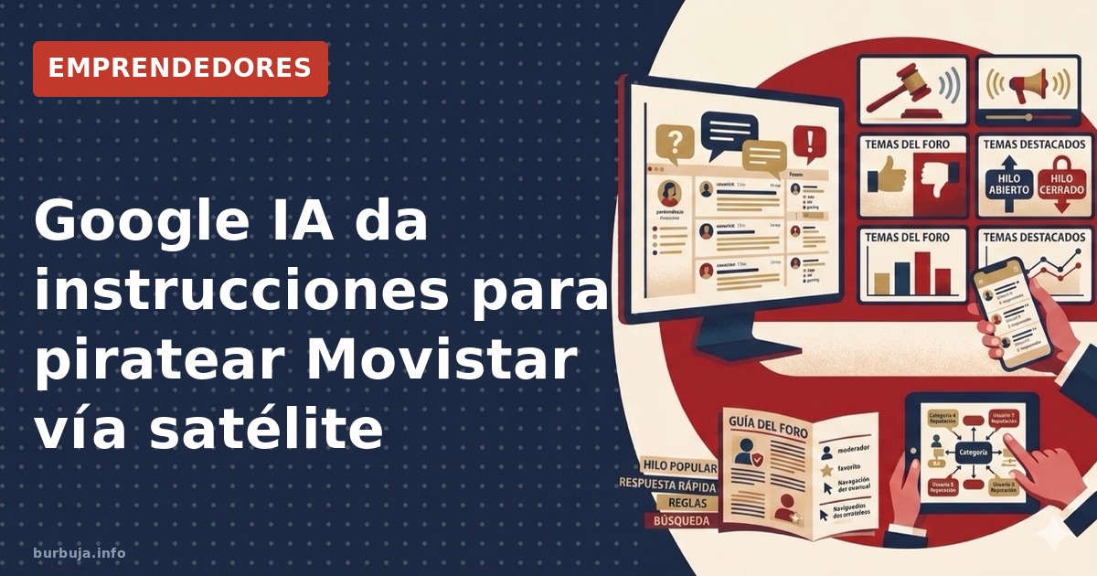 Google IA da instrucciones para piratear Movistar vía satélite