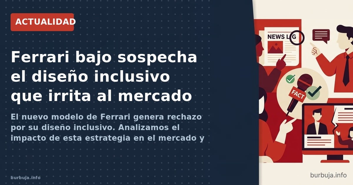 El nuevo modelo de Ferrari genera rechazo por su diseño inclusivo. Analizamos el impacto de esta estrategia en el mercado y l