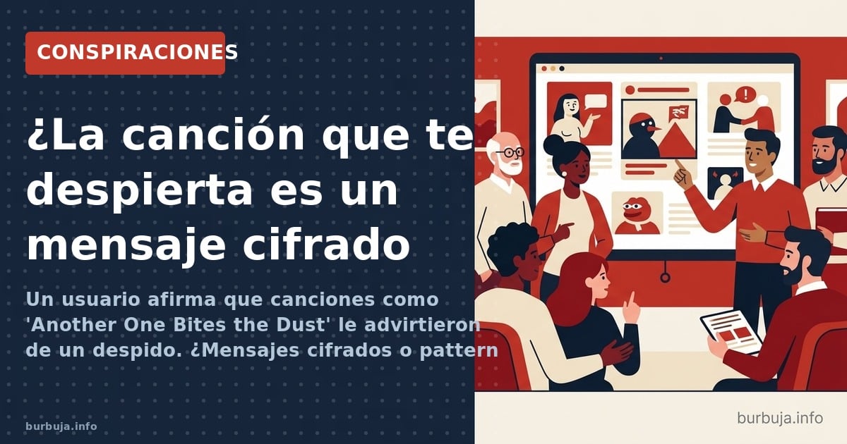Un usuario afirma que canciones como 'Another One Bites the Dust' le advirtieron de un despido. ¿Mensajes cifrados o pattern 