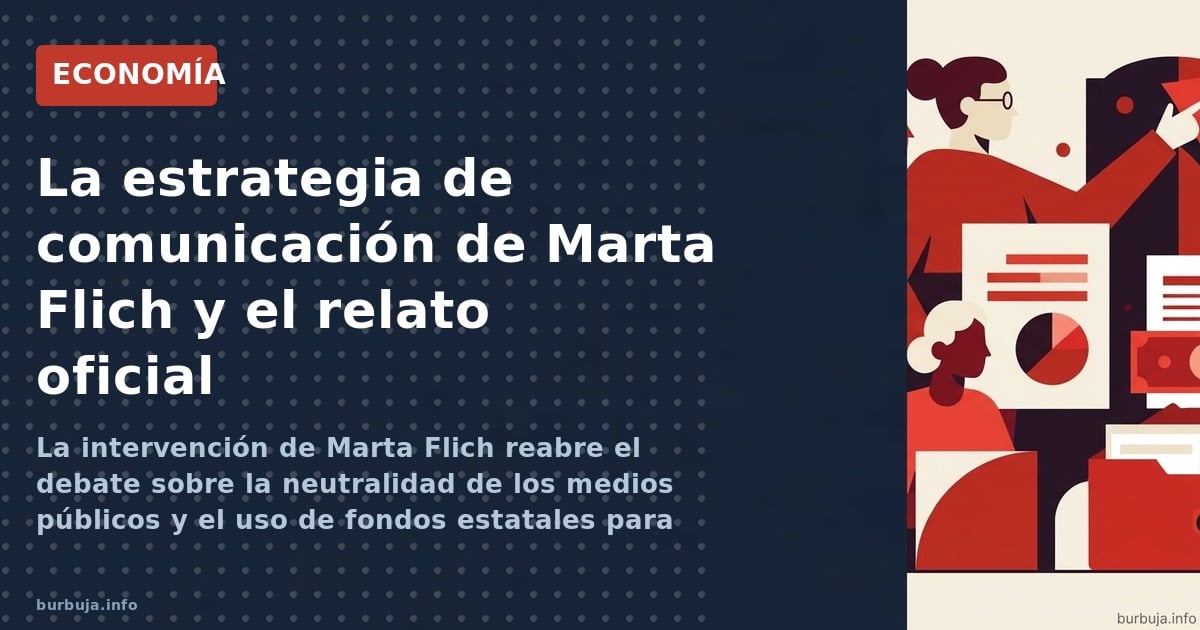 La intervención de Marta Flich reabre el debate sobre la neutralidad de los medios públicos y el uso de fondos estatales para