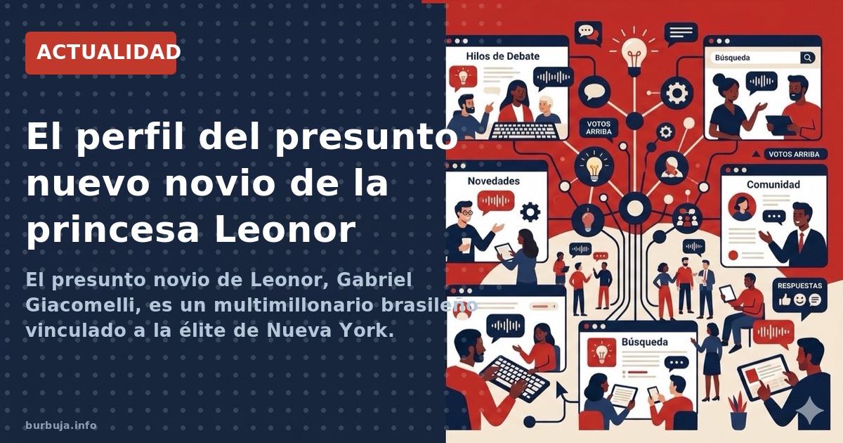 Gabriel Giacomelli, brasileño billonario, sería el nuevo novio de la princesa Leonor según filtraciones. Se conocieron en Gal