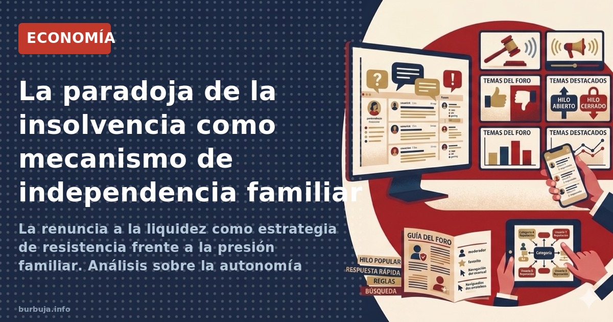 La renuncia a la liquidez como estrategia de resistencia frente a la presión familiar. Análisis sobre la autonomía personal y