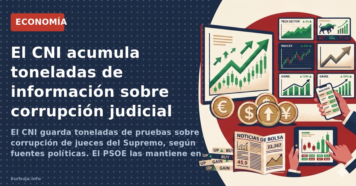 El CNI acumularía toneladas de pruebas sobre corrupción de jueces según fuentes del PSOE. ¿Por qué no se usan?