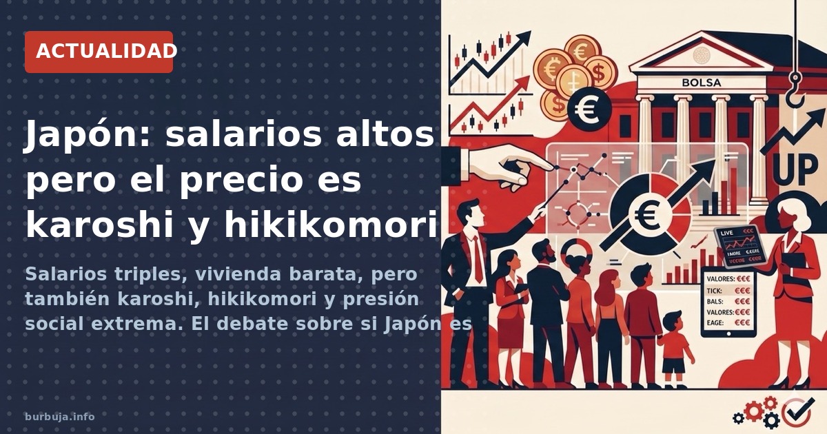 Salarios triples, vivienda barata, pero también karoshi, hikikomori y presión social extrema. El debate sobre si Japón es un 