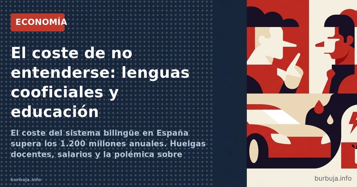 El coste de no entenderse: lenguas cooficiales y educación