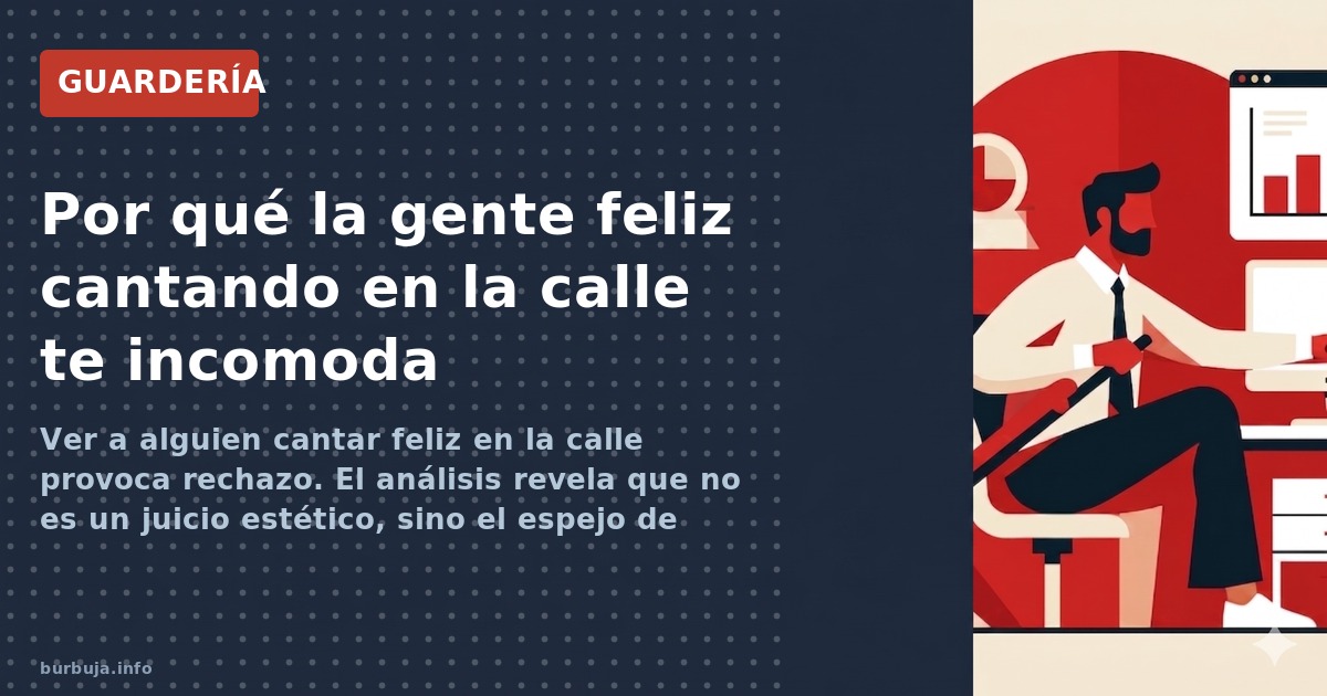 Ver a alguien cantar feliz en la calle provoca rechazo. El análisis revela que no es un juicio estético, sino el espejo de nu