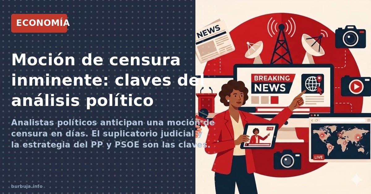 Analistas políticos anticipan una moción de censura en días. El suplicatorio judicial y la estrategia del PP y PSOE son las c